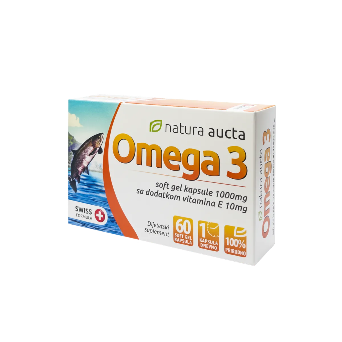 NATURA AUCTA OMEGA 3 1000mg + VITAMIN E softgel kapsule